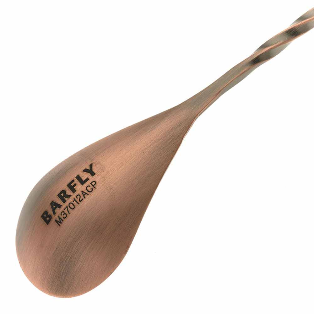 Barfly Classic Bar Spoon - 12" Antique Copper
