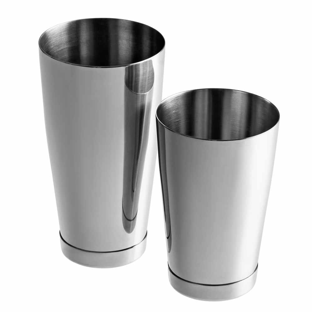 Barfly 28 oz / 18 oz Boston Cocktail Shaker Set - Stainless Steel